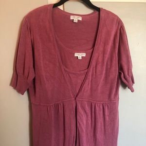 Liz Lange maternity sweater and sweater tank